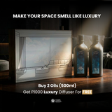2 Premium Oils Bundle (500ml) – FREE Luxury Diffuser